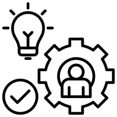 Competence Outline Icon
