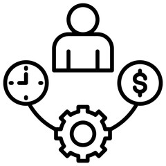 Project management Outline Icon