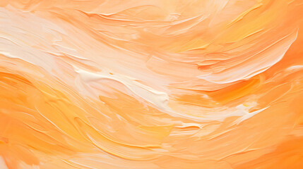 Abstract pale orange oil paint brushstrokes texture pattern 
