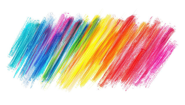 Rainbow Spectrum of Colored Pencil Strokes
