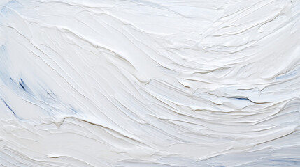 Abstract white oil paint brushstrokes texture pattern