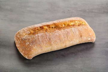 Fotobehang Italian ciabatta bread fresh and crust © Andrei Starostin