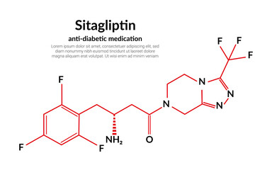 Sitagliptin anti-diabetic medication