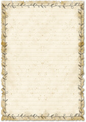 old paper background with frame.