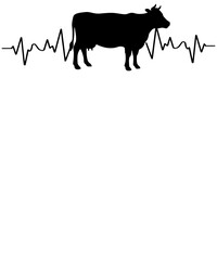 cow Heartbeat EKG png design, cow EKG, Nurse, Shirt design, cow png, cow Heartbeat png, cow with Heart png, cow Heartbeat Shirt png, Love cow png, cow Lover png, Heartbeat png