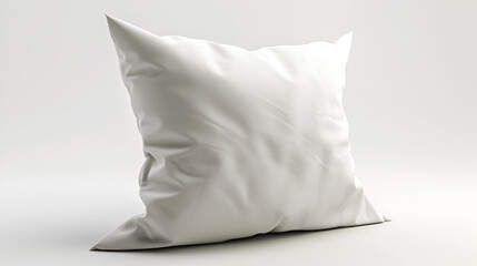 Fototapeta na wymiar Soft white pillow isolated on white background. generative ai 