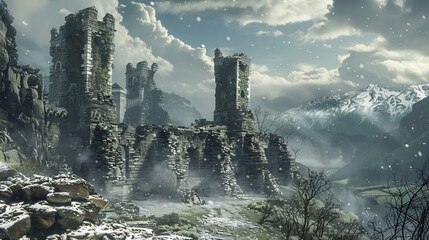 Ancient Castle Ruins ..