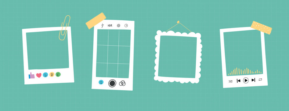 Hand Drawn Cute Frames Collection