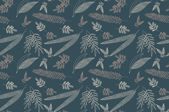 Seemless Leaves Art Pattern.eps