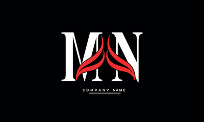 MN, NM, M, N Abstract Letters Logo Monogram
