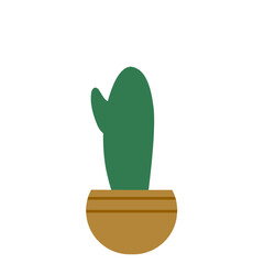 Vector Cactus In Pot