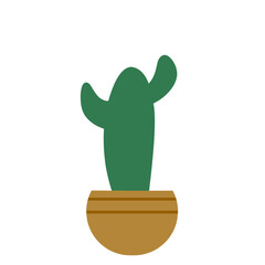 Vector Cactus In Pot