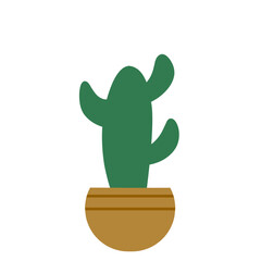 Vector Cactus In Pot