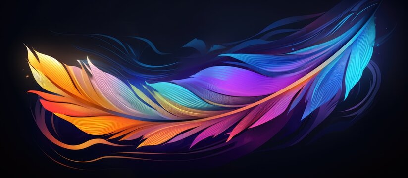 Abstract Feather Design for Various Products
