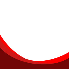 Red Business Curve Footer