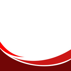 Red Business Curve Footer