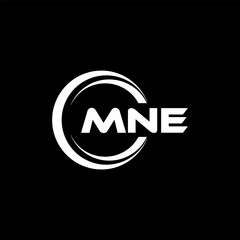 MNE Logo Design, Inspiration for a Unique Identity. Modern Elegance and Creative Design. Watermark Your Success with the Striking this Logo.