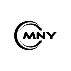 MNY Logo Design, Inspiration for a Unique Identity. Modern Elegance and Creative Design. Watermark Your Success with the Striking this Logo.