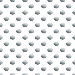 Seamless Pattern of Silver Egg on on transparent background, png file