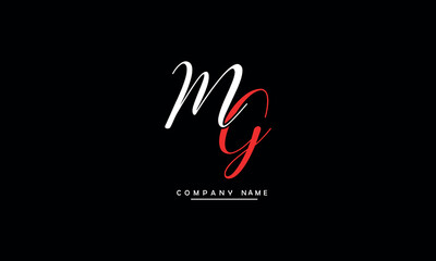 Fototapeta na wymiar MG, GM, M, G Abstract Letters Logo Monogram