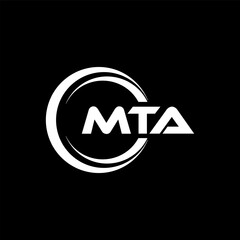 MTA Logo Design, Inspiration for a Unique Identity. Modern Elegance and Creative Design. Watermark Your Success with the Striking this Logo.