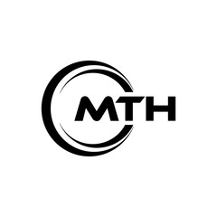 MTH Logo Design, Inspiration for a Unique Identity. Modern Elegance and Creative Design. Watermark Your Success with the Striking this Logo.