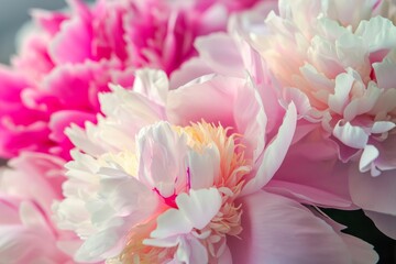 Fototapeta premium Beautiful Peonies Blooming