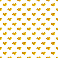 Seamless Pattern of Golden Triple Eggs on on transparent background, png file