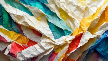 colorful texture, a close up of a multicolored piece of paper, an abstract sculpture