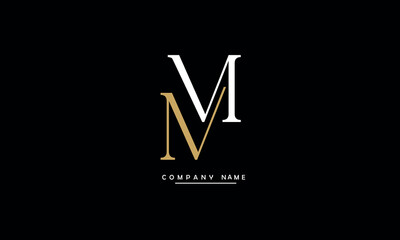 MM, MM Abstract Letters Logo Monogram