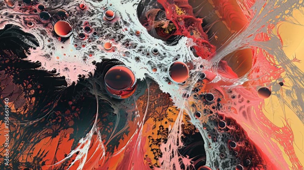 Poster Digital Artworks: Abstract or experimental visuals created using computer graphics and digital art techniques. 