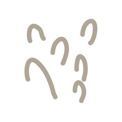 Hand drawn organic shapes  