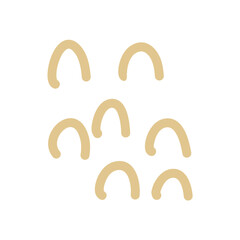 Hand drawn organic shapes  