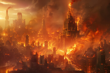 Cities aflame as chaos reigns and civilization crumbles