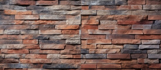A detailed closeup of a brown brick wall showcasing the intricate brickwork and composite material. The artistry in this natural building material is evident in each individual brick