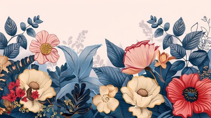 Hand drawn floral illustration