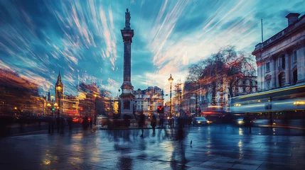 Zelfklevend Fotobehang Movement in London. © Janis Smits