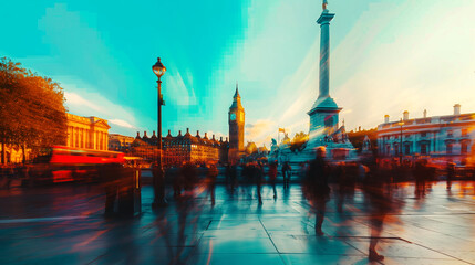 Fototapeta premium Movement in London.