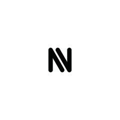 LOGO TEMPLATE LETTER N SIMPLE