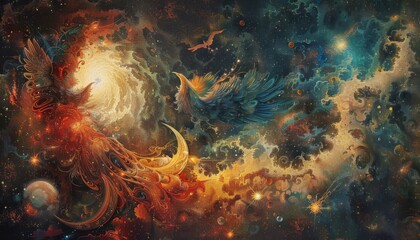 Fototapeta na wymiar Phoenix Nebula