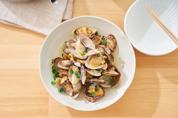 あさりの酒蒸し