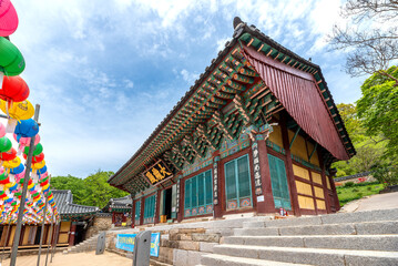 갑사의 대웅전 건물, 보물 제2120호-Daeungjeon Hall of Gapsa Temple, Treasure No. 2120, Gongju, South Korea
