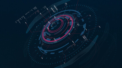 Sci-fi Futuristic UI FUI abstract circular element design, GUI design, Circular Machine elements, FUI screen elements, ready to use.
