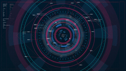 Sci-fi Futuristic UI FUI abstract circular element design, GUI design, Circular Machine elements, FUI screen elements, ready to use.
