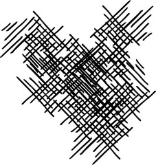 Vektor Handgezeichnete Linien im Muster - Textur Design Element