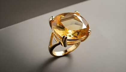 A Statement Cocktail Ring Featuring A Large Facet