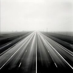 Obraz premium Epic Highway Generative AI