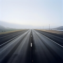 Fototapeta premium Epic Highway Generative AI