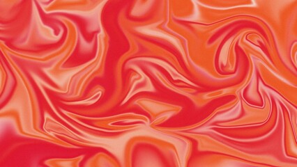 Obraz premium Orange and red gradient background with noise. Abstract wavy liquid background, saturated vivid color blend. Modern design template for poster, banner, brochure, flyer, cover, website