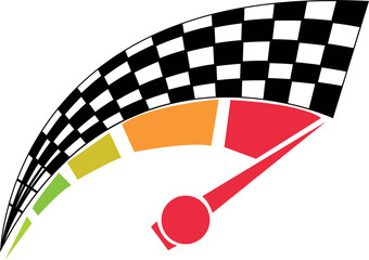 speedometer icon speed indicator icon. car speed icon. performance concept icon sign symbol collections, vector illustration